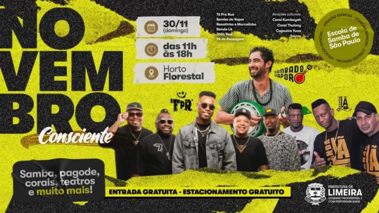 Limeira Sedia a Primeira Edição do Novembro Consciente com Shows Imperdíveis Imagem do artigo