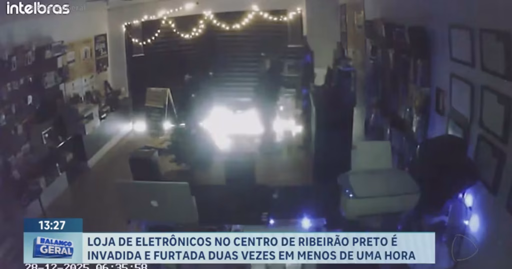 Loja de Eletrônicos em Ribeirão Preto Sofre Dois Furtos em Menos de Uma Hora