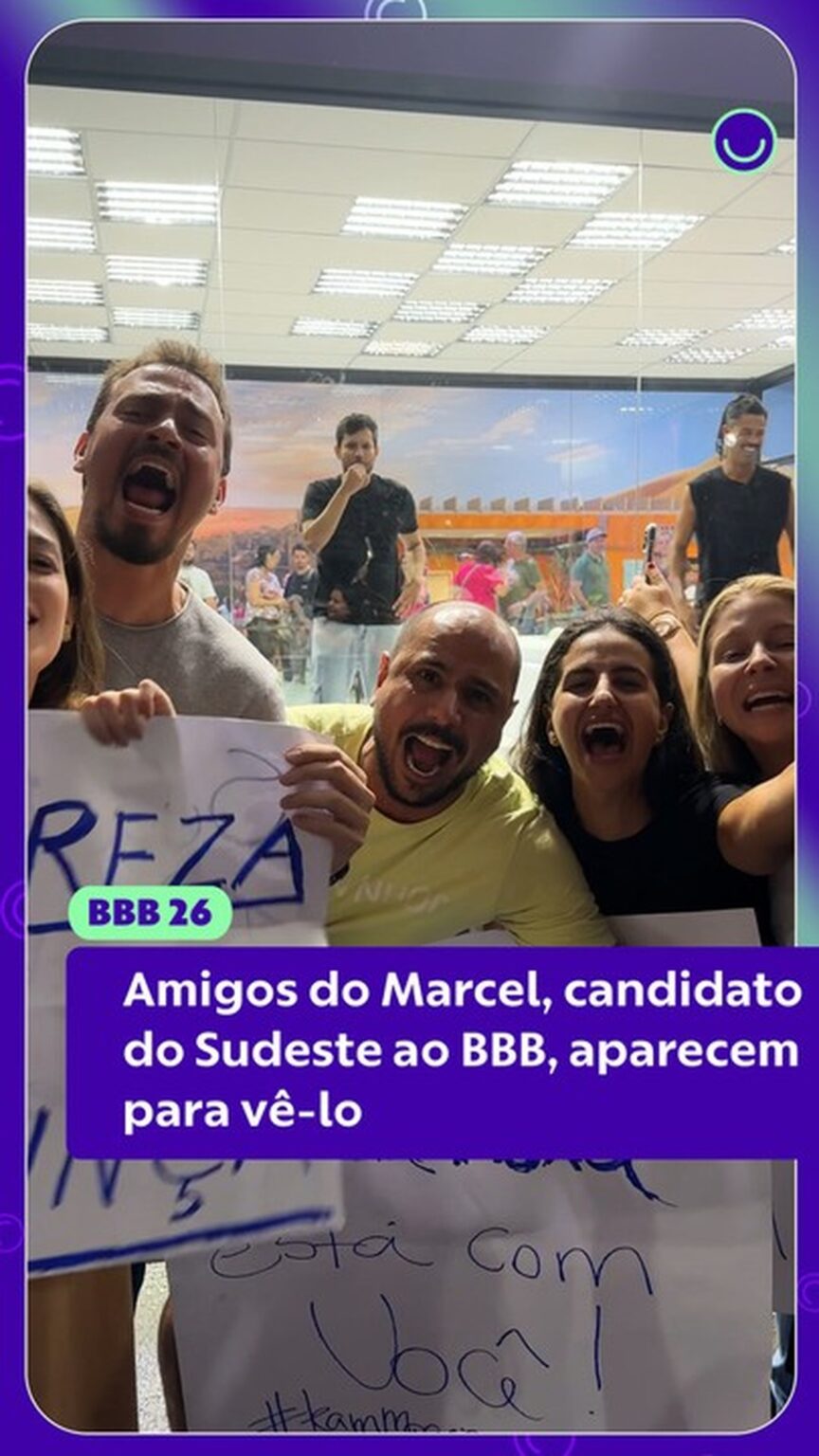 Marcel Recebe Visitas na Casa de Vidro do BBB 26 e Faz a Amizade Brilhar