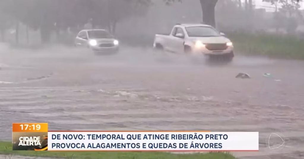 Ribeirão Preto (SP) Enfrenta Alagamentos Após Intensos Temporais