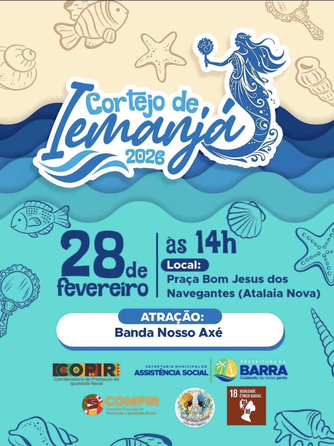 Cortejo de Iemanjá 2026: Celebração da Cultura Afro-Brasileira em Barra dos Coqueiros