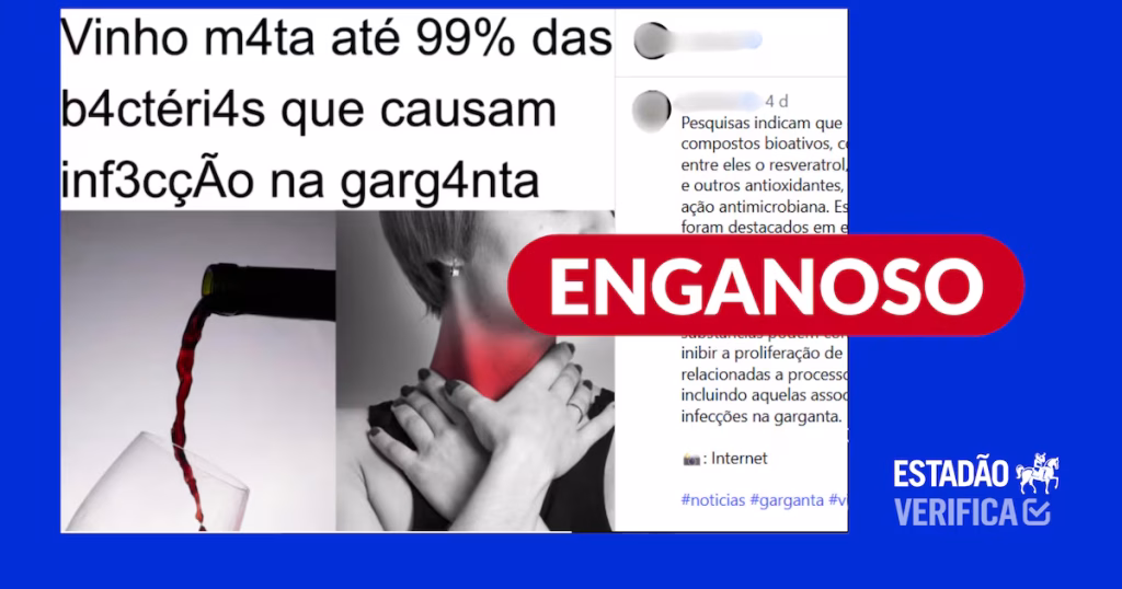 Estudo Refuta a Ideia de que Vinho Combate Infecções na Garganta