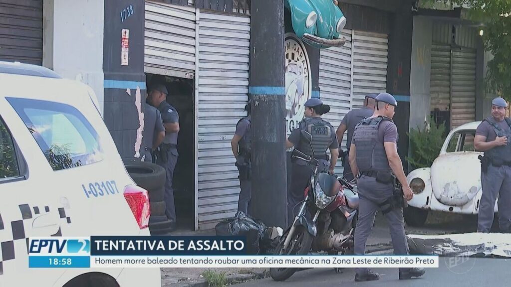 Suspeito é Morto Durante Tentativa de Roubo a Oficina Mecânica em Ribeirão Preto
