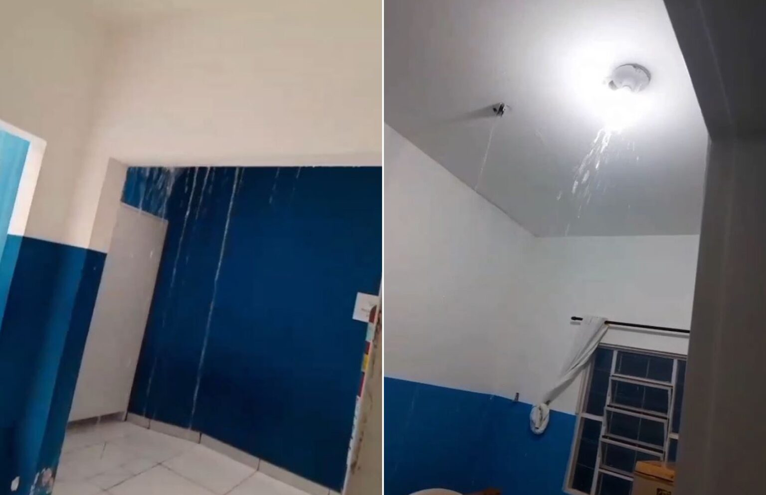 Posto de Saúde em Serra Azul, SP, Enfrenta Alagamento Após Forte Chuva Posto de Saúde em Serra Azul, SP, Enfrenta Alagamento Após Forte Chuva