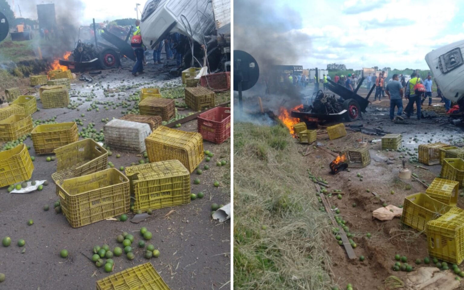 Acidente Grave entre Caminhões em Batatais, SP: Feridos e Interdição na Rodovia