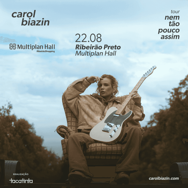 Carol Biazin Inicia Nova Etapa da Turnê Acústica “Nem Tão Pouco Assim” com 13 Shows no Brasil Carol Biazin Inicia Nova Etapa da Turnê Acústica "Nem Tão Pouco Assim" com 13 Shows no Brasil